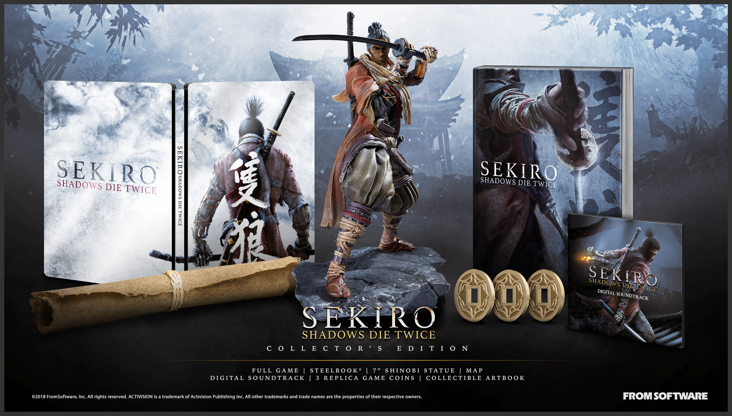海外版SEKIRO SHADOWS DIE TWICE　コレクターズエディション Sekiro: Shadows Die Twice Collector's Edition Comes With A